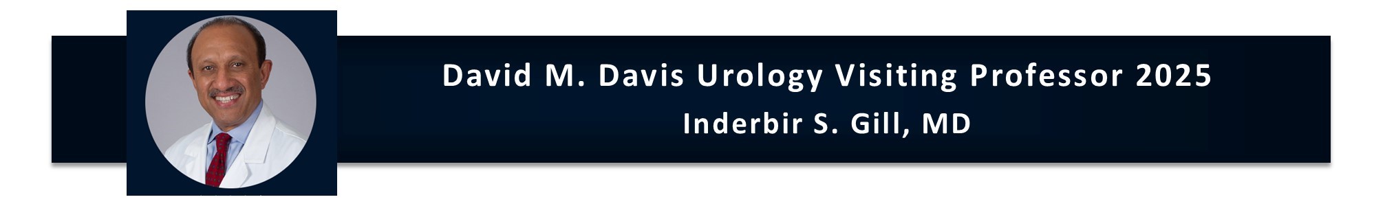 David M Davis Urology Visiting Professor 2025 Banner
